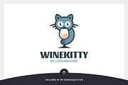 Wine Kitty Logo Template, a Branding & Logo Template by LOGOMAGINE (Thumbnail 13 of 16)