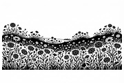 60 Daisy Flower Field Silhouette, a Seasonal Illustration by Amazin_art (Thumbnail 4 of 36)