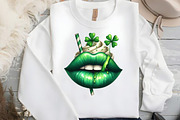 Sexy Lips Patrick's Day Sublimation, an Illustration by DreamCafeArt (Thumbnail 4 of 4)