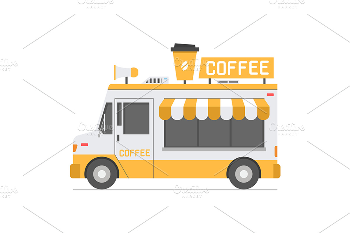 Set of Food Trucks, a Food Illustration by Volyk (Photo 6 of 6)