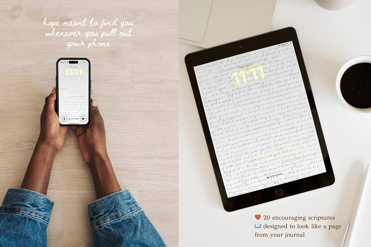 Handwritten Scripture Wallpaper, a Wallpaper Graphic by Joyscript (Photo 2 of 3)