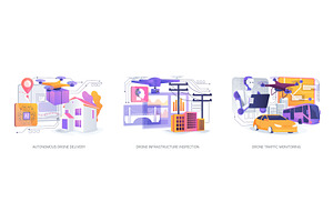 AI-Driven Drone Operations abstract, a Technology Illustration by Visual Generation