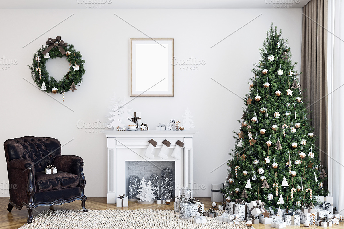 Christmas Frame Mockup Bundle -20, a Print Template by Mockup Shop (Photo 9 of 39)