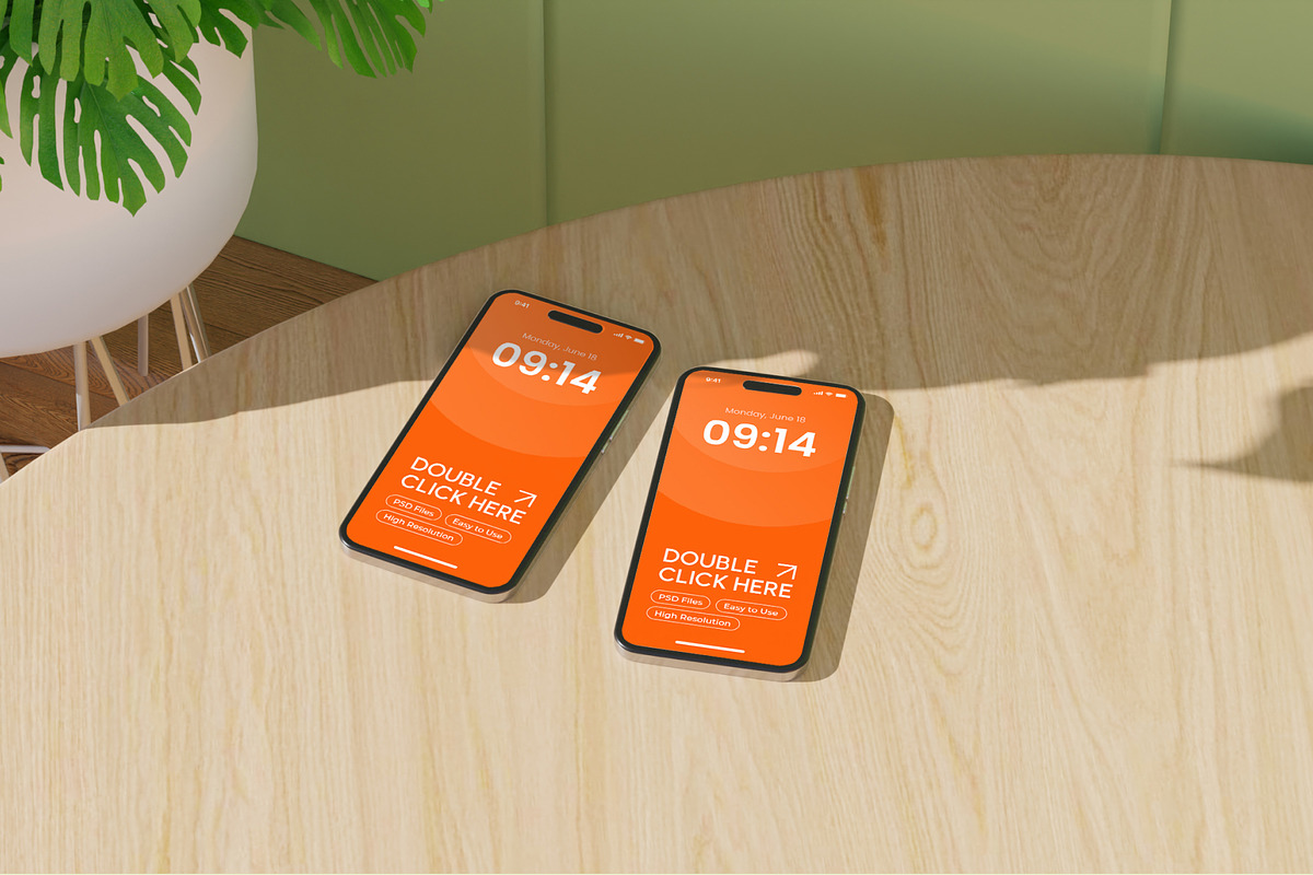 Saga Device Mockup on Table, a Device Mockup by orenjidesign (Photo 10 of 13)