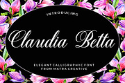 Claudia Betta, a Script Font by Matra Creative (Thumbnail 1 of 9)