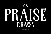 CS Praise Drawn, a Serif Font by Craft Supply Co. (Thumbnail 1 of 8)