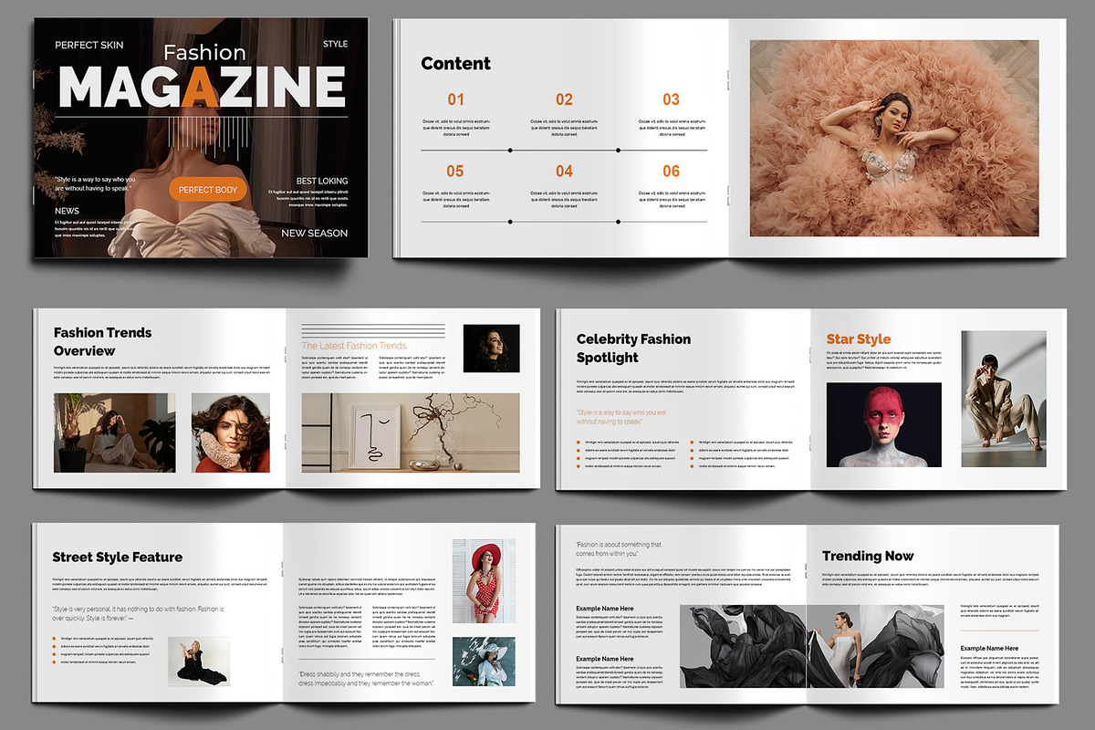 Fashion Magazine Design Layout, a Magazine Template by MightyDesign (Photo 1 of 8)