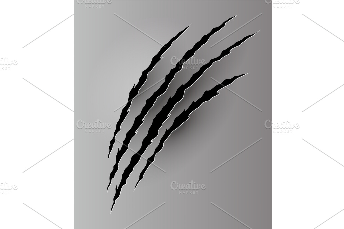 Bear or tiger claw mark, a Texture Illustration by Things for designers