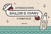 Sailors Diary Font Bundle, a Sans Serif Font by BAD TASTE (Thumbnail 2 of 14)