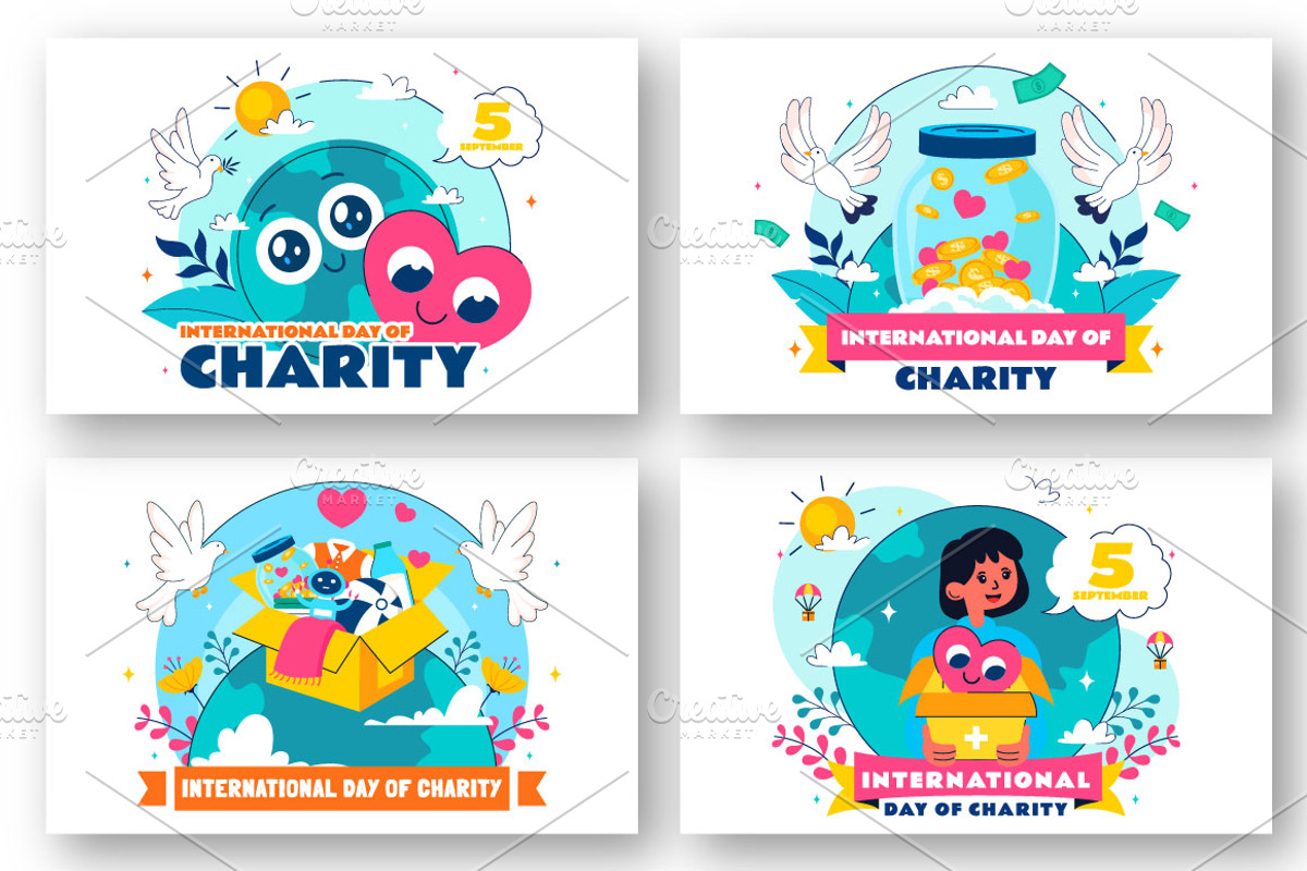 10 International Day of Charity, an Education Illustration by denayunebgt (Photo 3 of 4)
