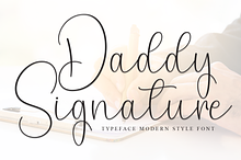 Daddy Signature | Script Font