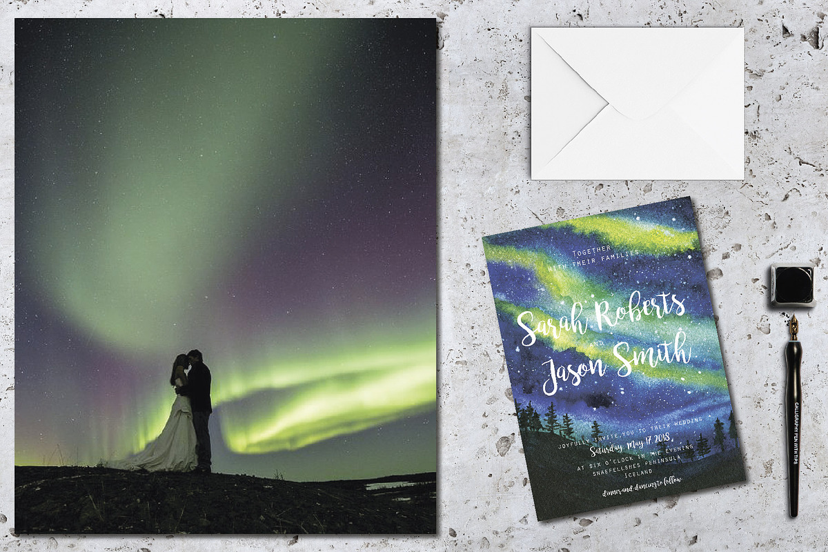 Iceland wedding suit, an Invitation Template by digital_essence (Photo 4 of 4)