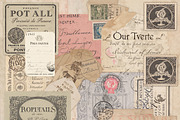 French Vintage Ephemera Junk, a Background Graphic by Printable Treasure (Thumbnail 4 of 4)