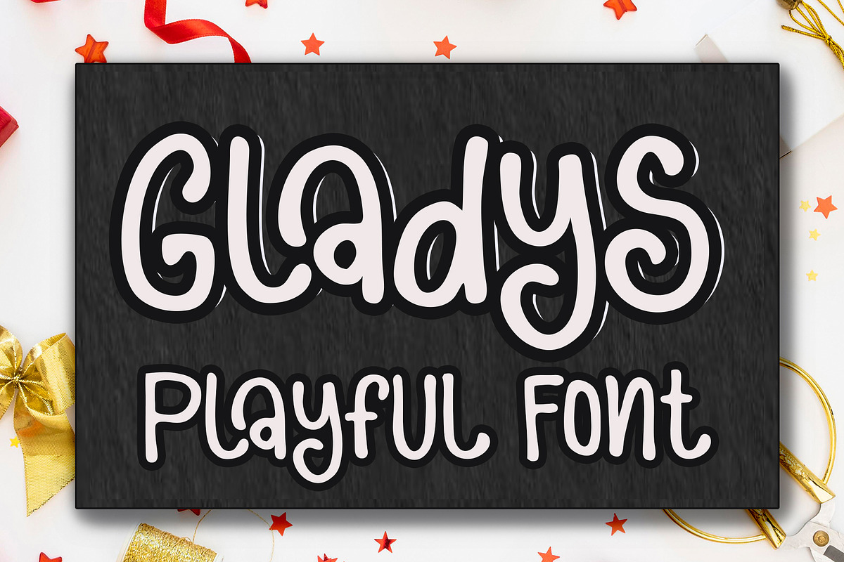 Gladys, a Font by Sulthan Studio (Photo 1 of 7)