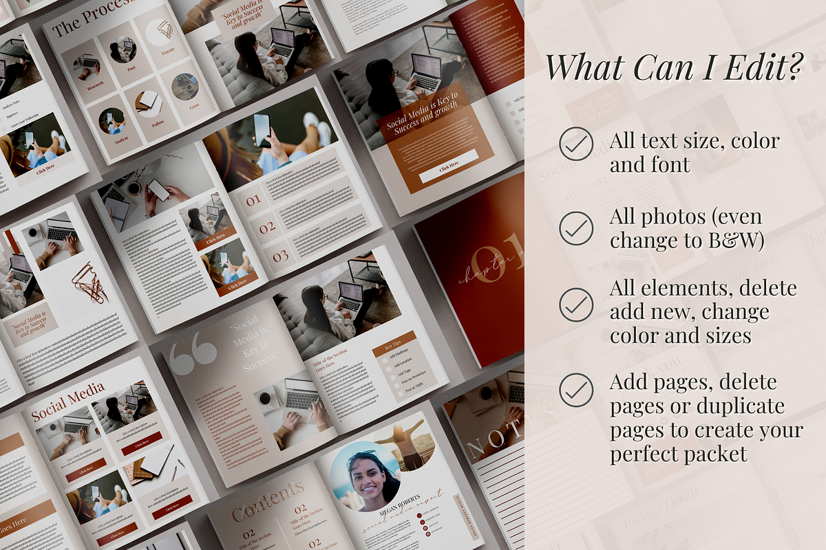 Ebook Workbook Template For Canva, a Templates & Theme by Marketing ...