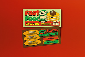 Yellow Brown Quirky Bakery Voucher, a Card Template by graphicook