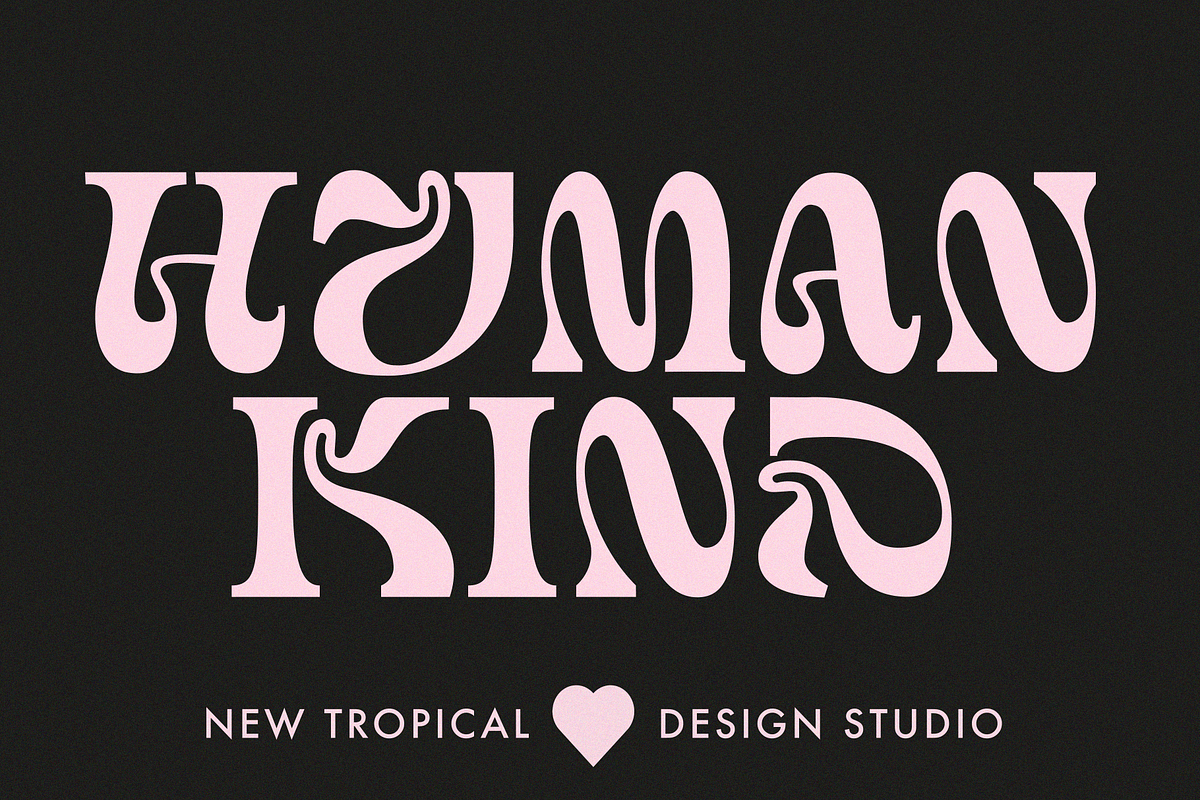 Humankind -Experimental DisplayFont, a Serif Font by Tropical Type (Photo 1 of 11)