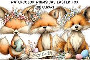 Watercolor Whimsical Easter Fox Png, an Illustration by Creative Art (Thumbnail 1 of 8)