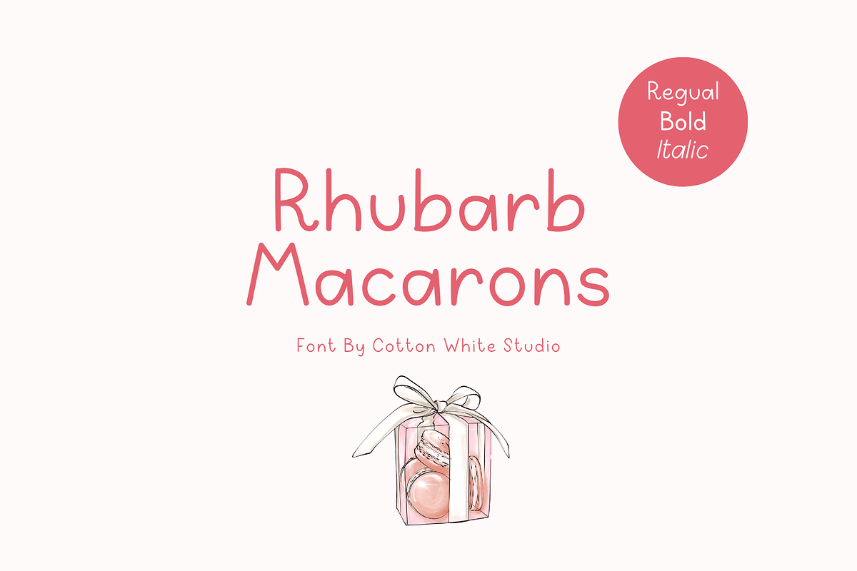 Rhubarb Macaron, a Handwritten Font by Sofia Skoog (Photo 1 of 11)