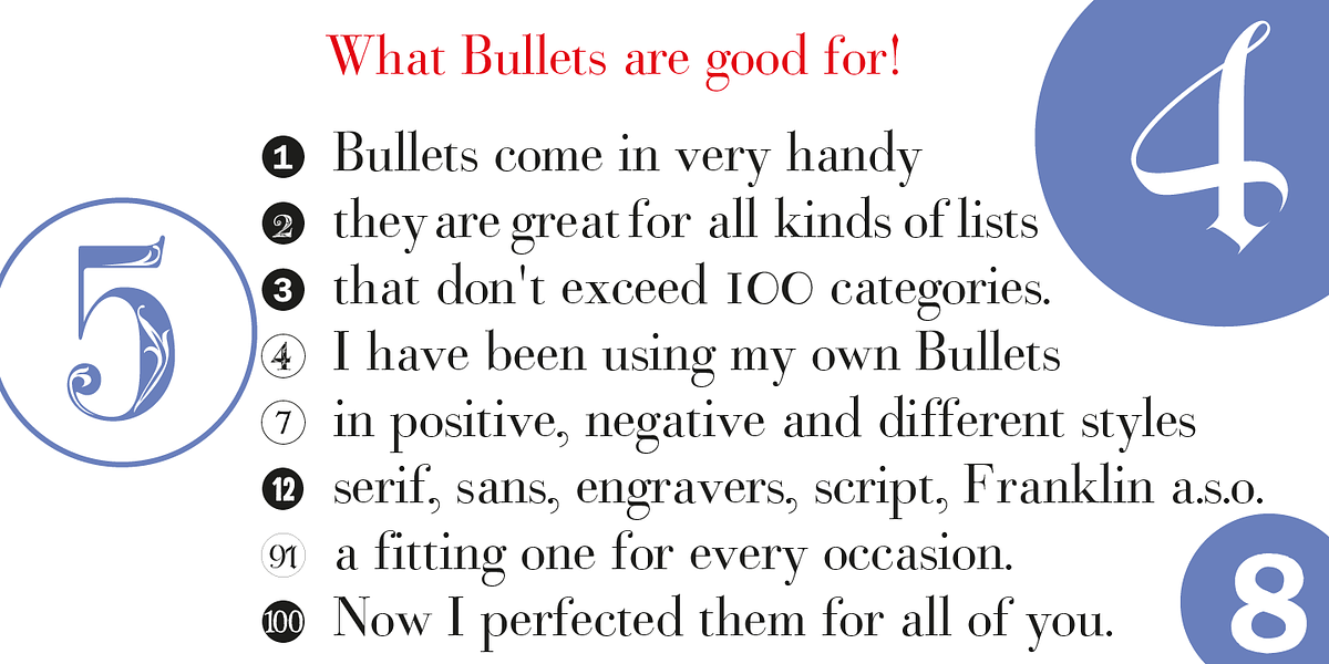 Bullets, a Symbol Font by Wiescher-Design (Photo 1 of 14)