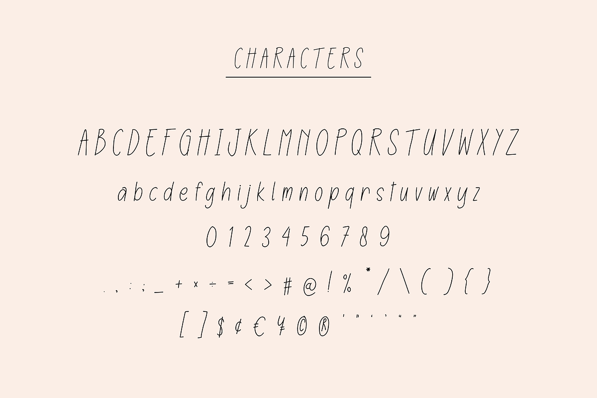 Farmhouse Handwritten Font, a Script Font by Sofia Skoog (Photo 9 of 11)
