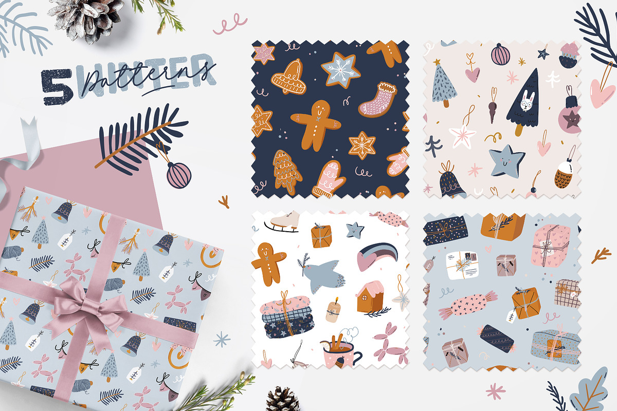 Cute Christmas & New Year BUNDLE, a Seasonal Illustration by Ruslana Lubenets (Photo 77 of 104)