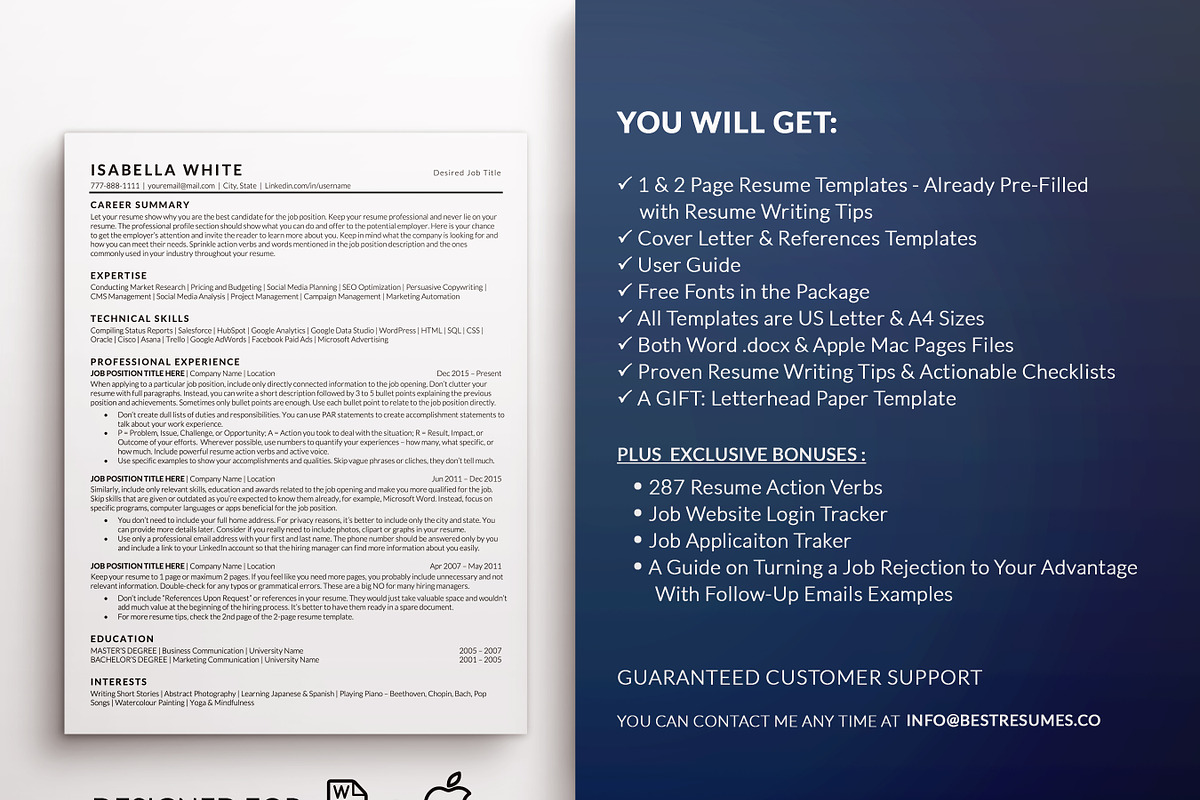 ATS Friendly Resume Template, a Resume Template by BestResumes.Co (Photo 6 of 9)