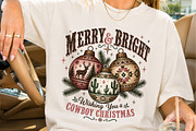 Wishing You A Cowboy Christmas PNG, a Seasonal Illustration by Creative Art (Thumbnail 2 of 3)