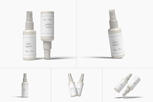 Spray Bottle Mockup