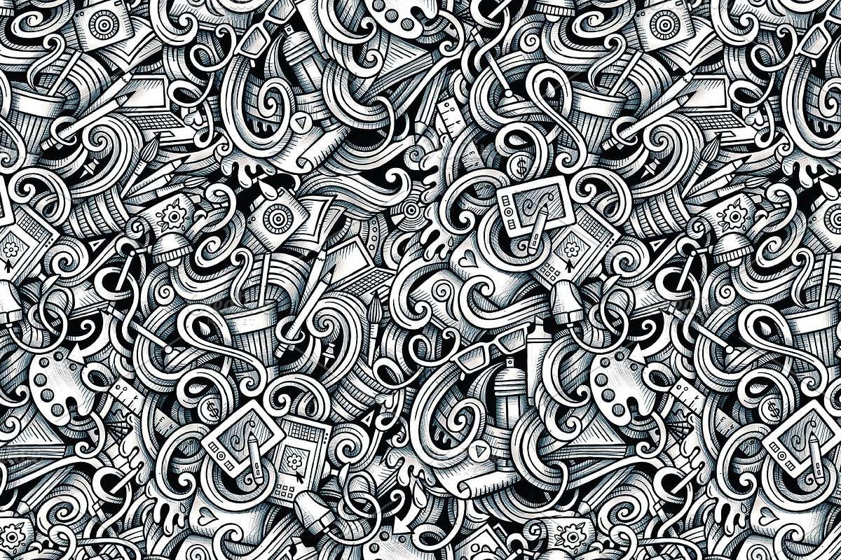 Design Graphics Doodles Patterns, an Object Illustration by BALABOLKA (Photo 5 of 6)