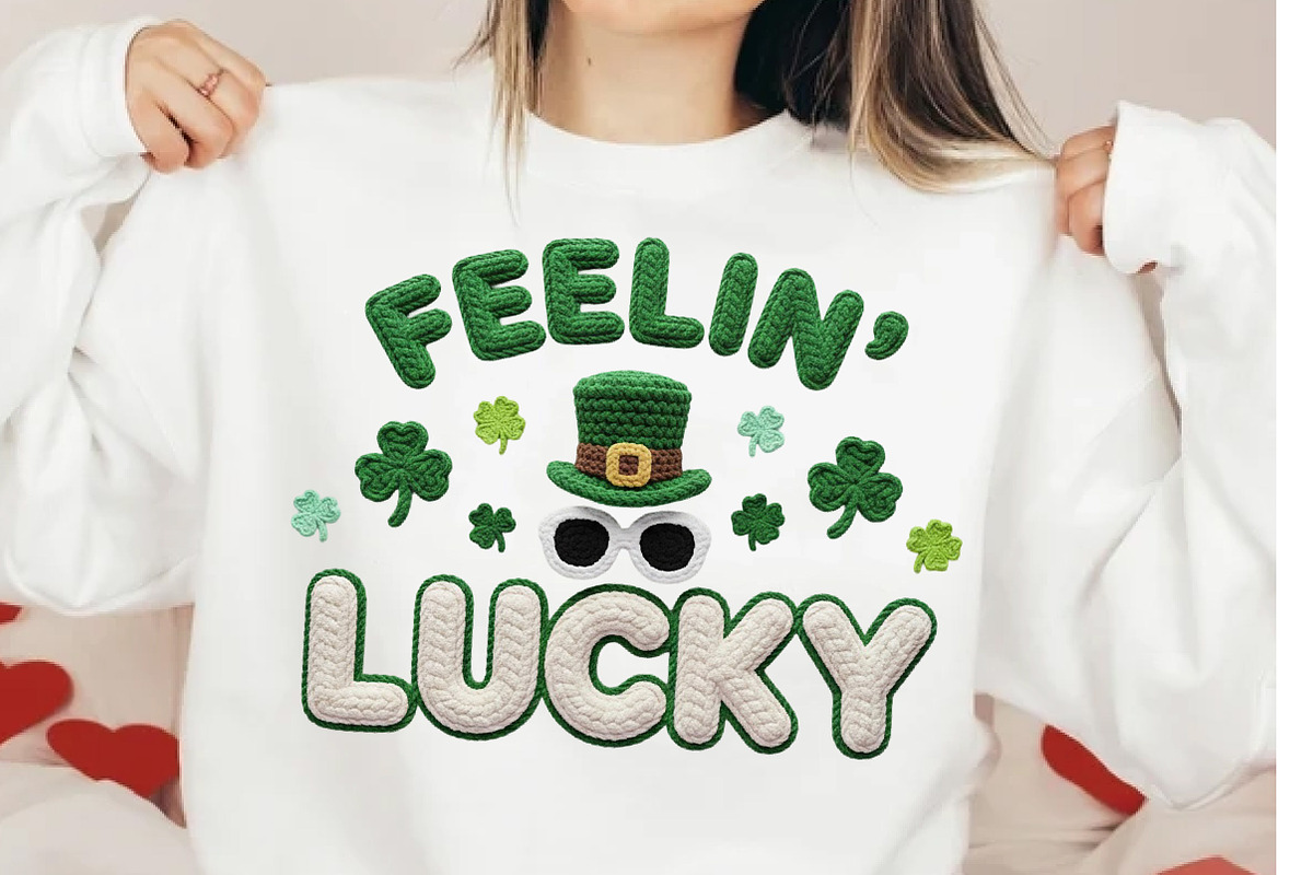 St Patrick’s Day Feelin Lucky Png, an Illustration by DreamCafeArt (Photo 8 of 8)
