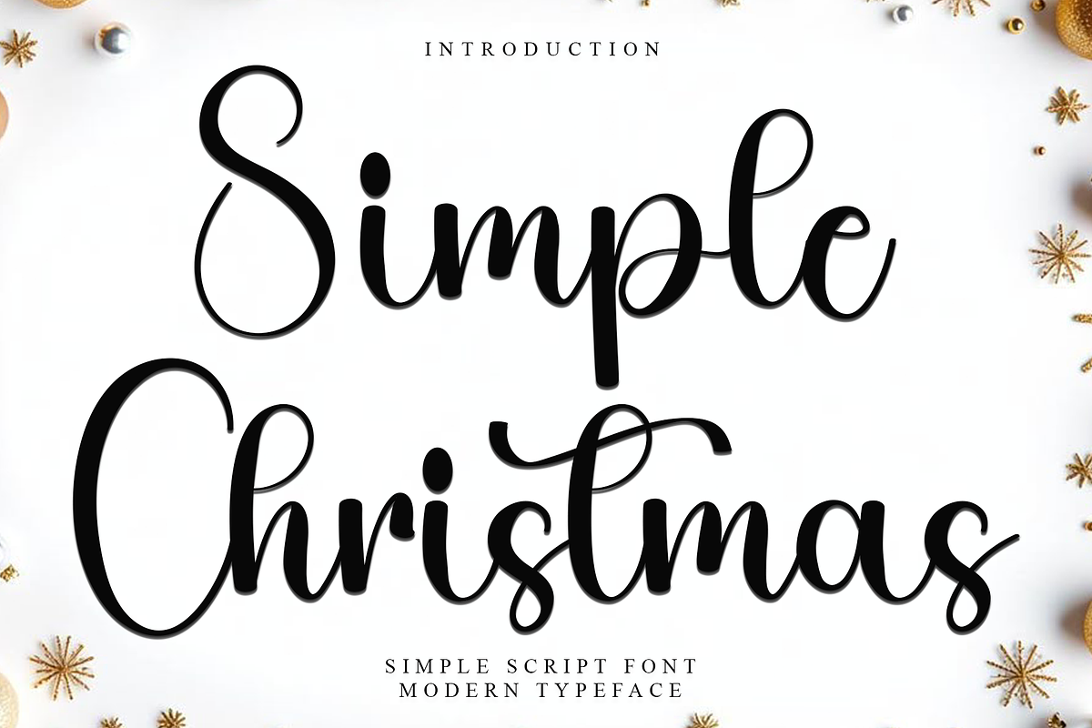 Simple Christmas, a Handwritten Font by InermediaSTUDIO (Photo 1 of 7)