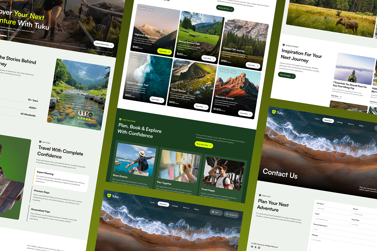 Tuku - Travel Agency Website, a Landing Page Template by SLAB! Design (Photo 4 of 5)