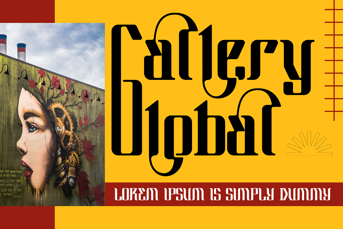 Abstract Painting Font, a Serif Font by 177Studio (Photo 4 of 8)