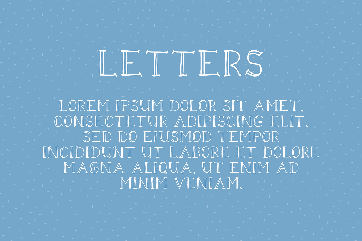Pencil Doodle Hand Crafted Font preview 4