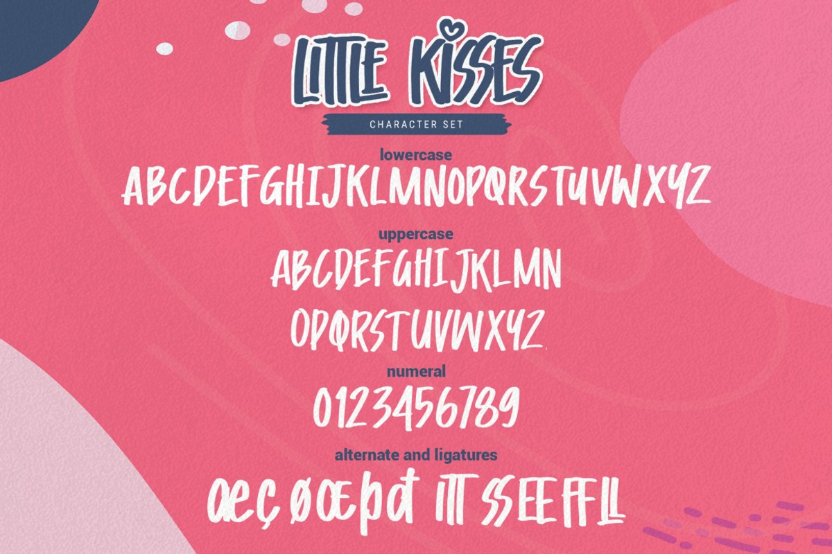 Little Kisses - Playful Display Font, a Script Font by Gassstype (Photo 4 of 8)