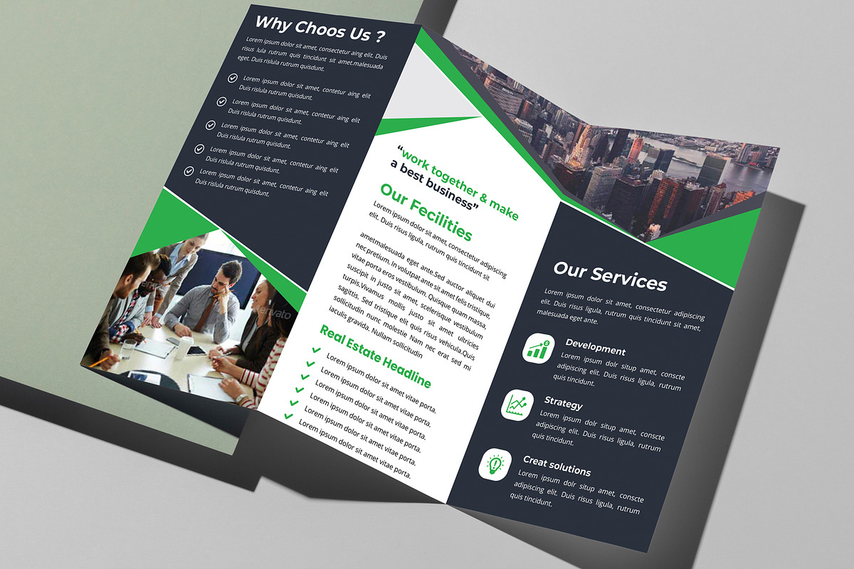 Corporate Trifold Brochure, a Brochure Template by SamiSimply7 (Photo 5 of 5)