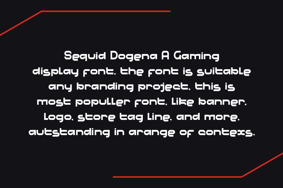 Sequid Dogena - Gaming Font, a Sans Serif Font by Iqsiart Studio (Photo 2 of 6)