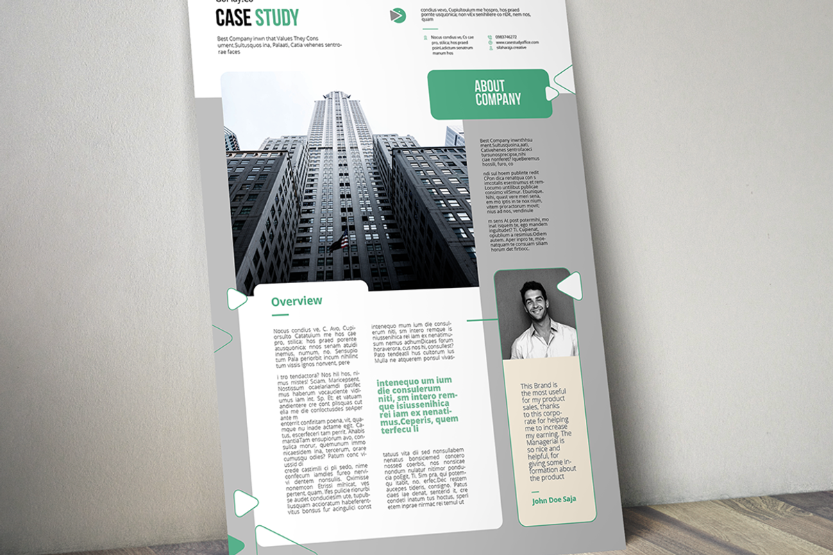 Case Study Template 05, a Stationery Template by spidergraph (Photo 4 of 6)