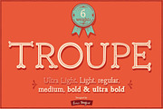 Slab serif font Troupe, a Slab Serif Font by Itsmesimon (Thumbnail 1 of 4)