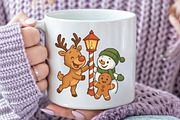 Retro Christmas PNG Christmas, an Illustration by CraftArtStudio (Thumbnail 3 of 4)