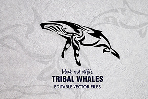 20 Whale Tribal Designs Bundle