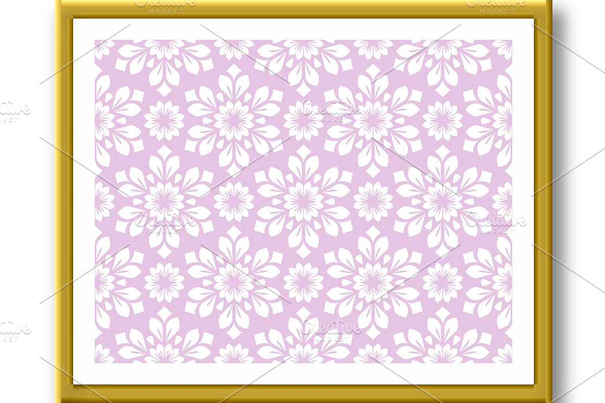 Flower geometric pattern, a Pattern Graphic by RODINA (Photo 2 of 3)