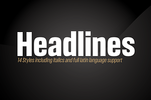 Headlines Font Family