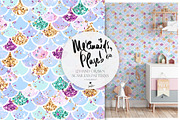 Baby Mermaids & Unicorns Patterns, a Pattern Graphic by KaramfilaS (Thumbnail 2 of 14)