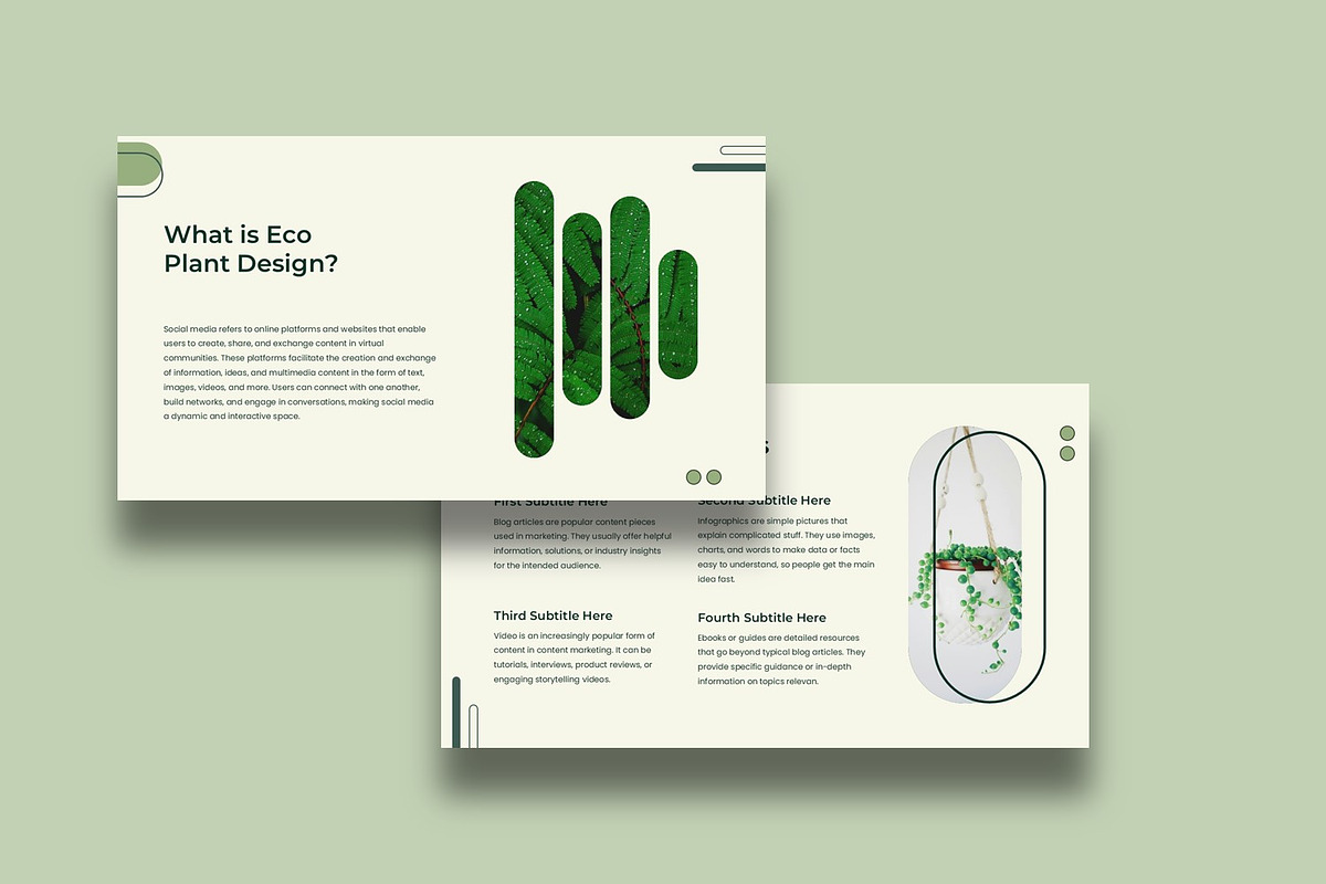 Plant Presentation Template, a Presentation Template by BumbleGraph Studio (Photo 6 of 6)