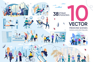 Medicine Vector Scenes
