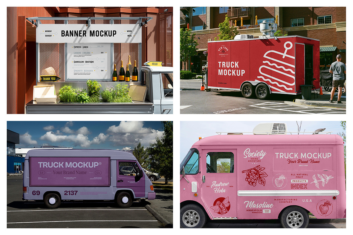 Vehicle Mockups - Truck Mockups vol1, a Product Mockup by MockupForest (Photo 8 of 9)