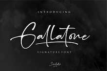 Gallatone // Signature Font & Extras