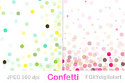 Confetti digital paper wedding, a Texture Graphic by FOXYdigitalart (Thumbnail 3 of 3)